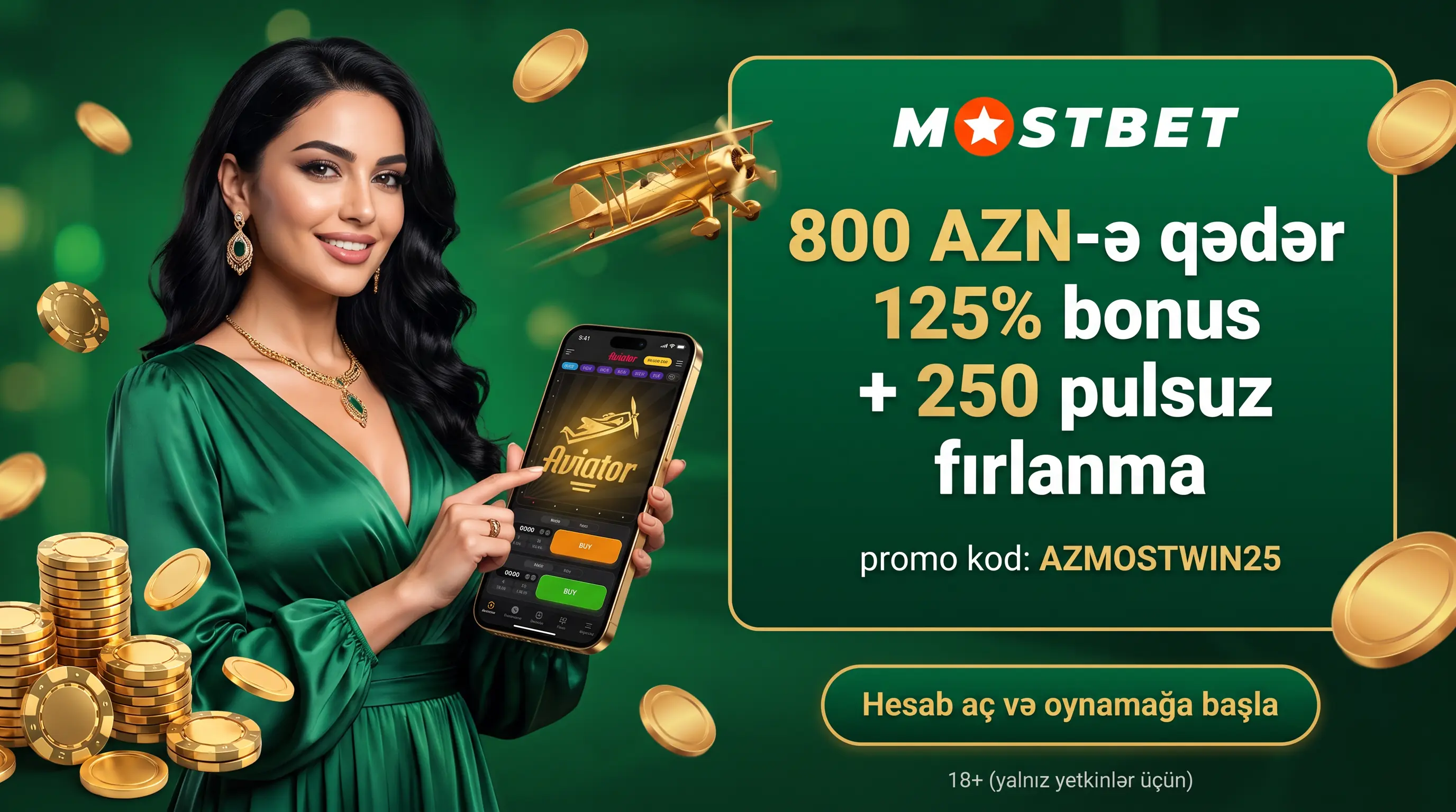 Mostbet Aviator oyun qaydaları və bonuslar