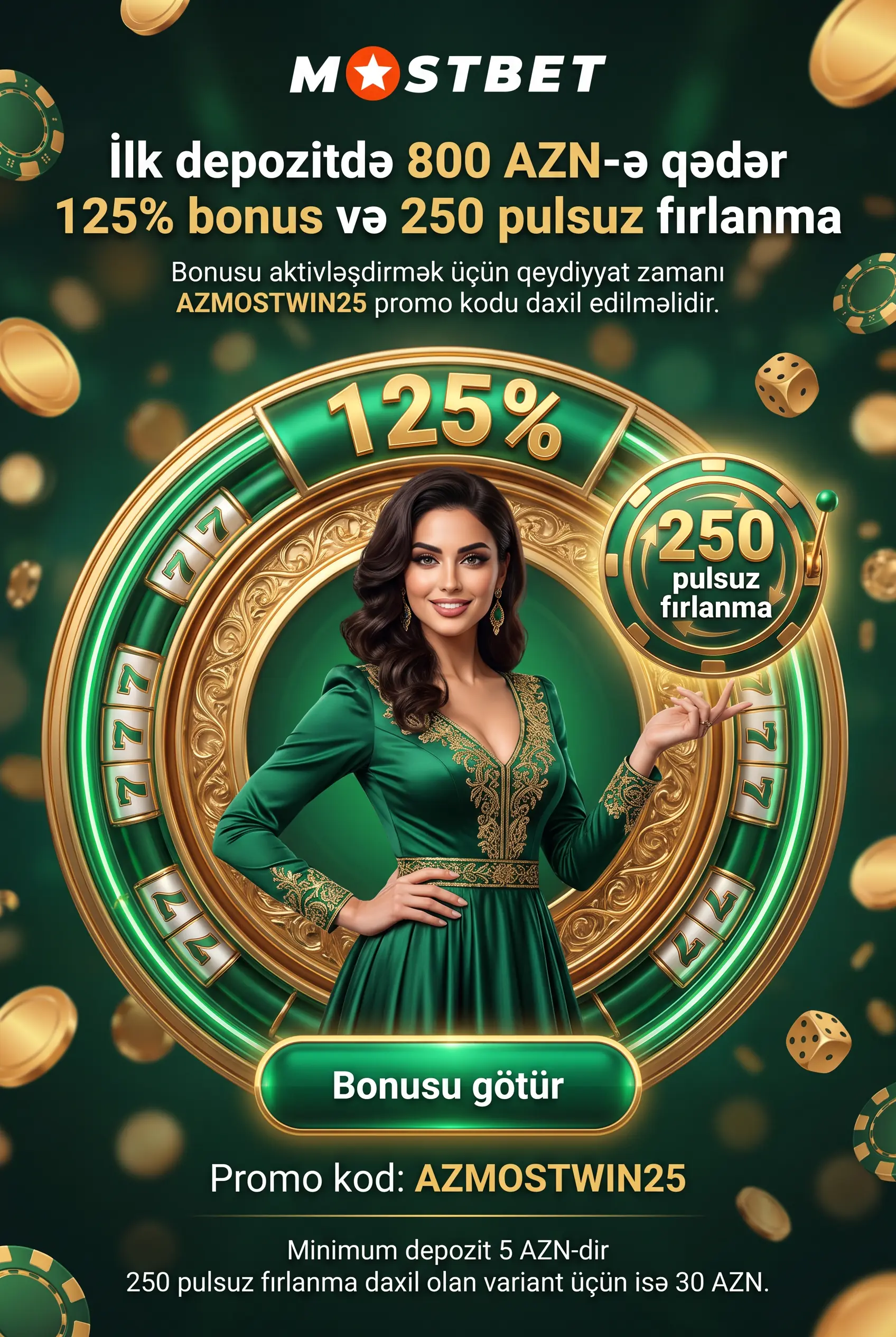 Mostbet bonus və AZMOSTWIN25 promo kodu