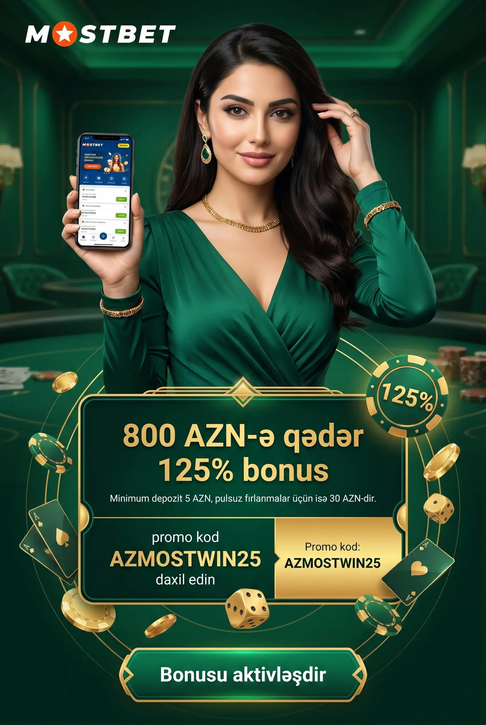 Mostbet qeydiyyat bonusu sualı